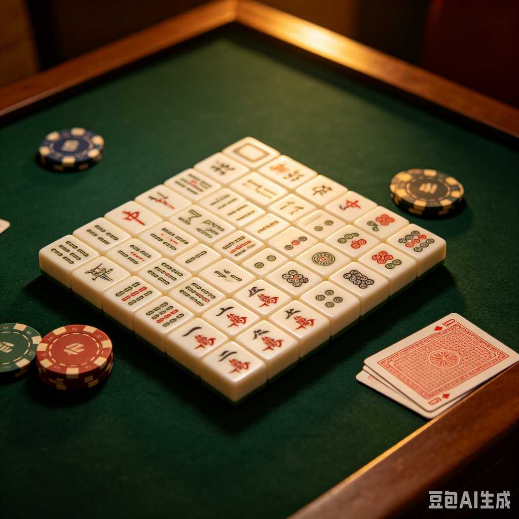blue mahjong tiles