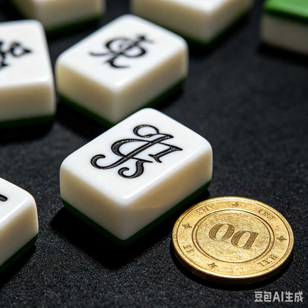 unique text mahjong tiles design